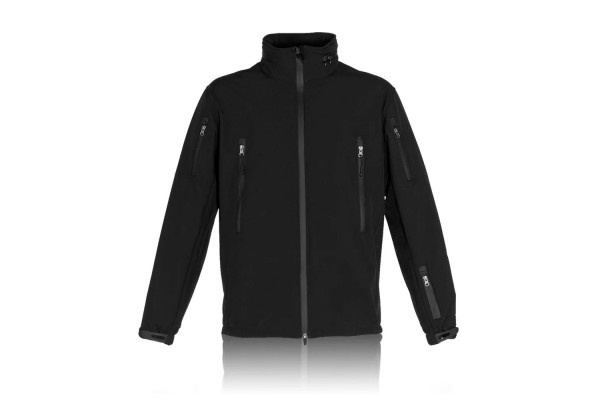Тактическая куртка для охраны «SOFTSHELL» черная