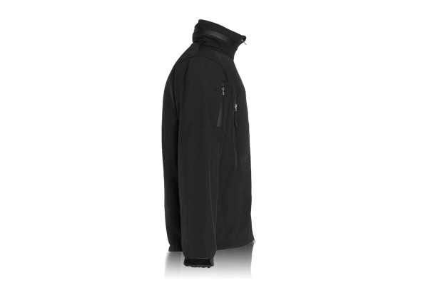 Тактическая куртка для охраны «SOFTSHELL» черная